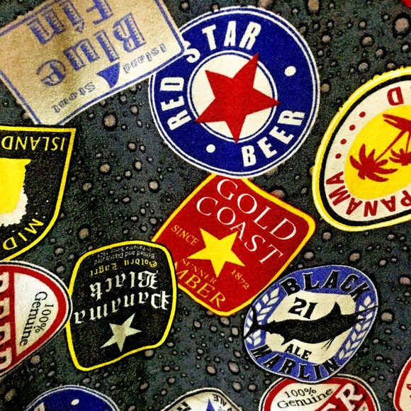 Men's Novelty Print All Over Beer Label Hawaiian Shirt Brew Fest IPA sz 3XL - Picture 6 of 7